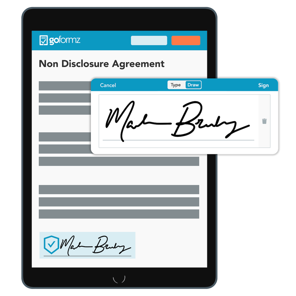 Add eSignatures to your digital forms at no additional cost.