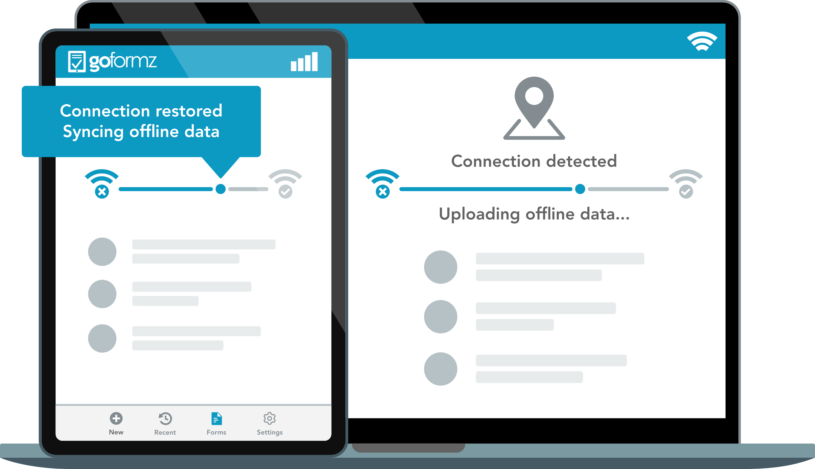 Use digital incident report templates offline in GoFormz.