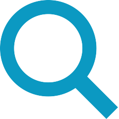 Magnifying glass inspection icon